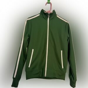 Old Navy Green Bomber Jacket with White Accents
